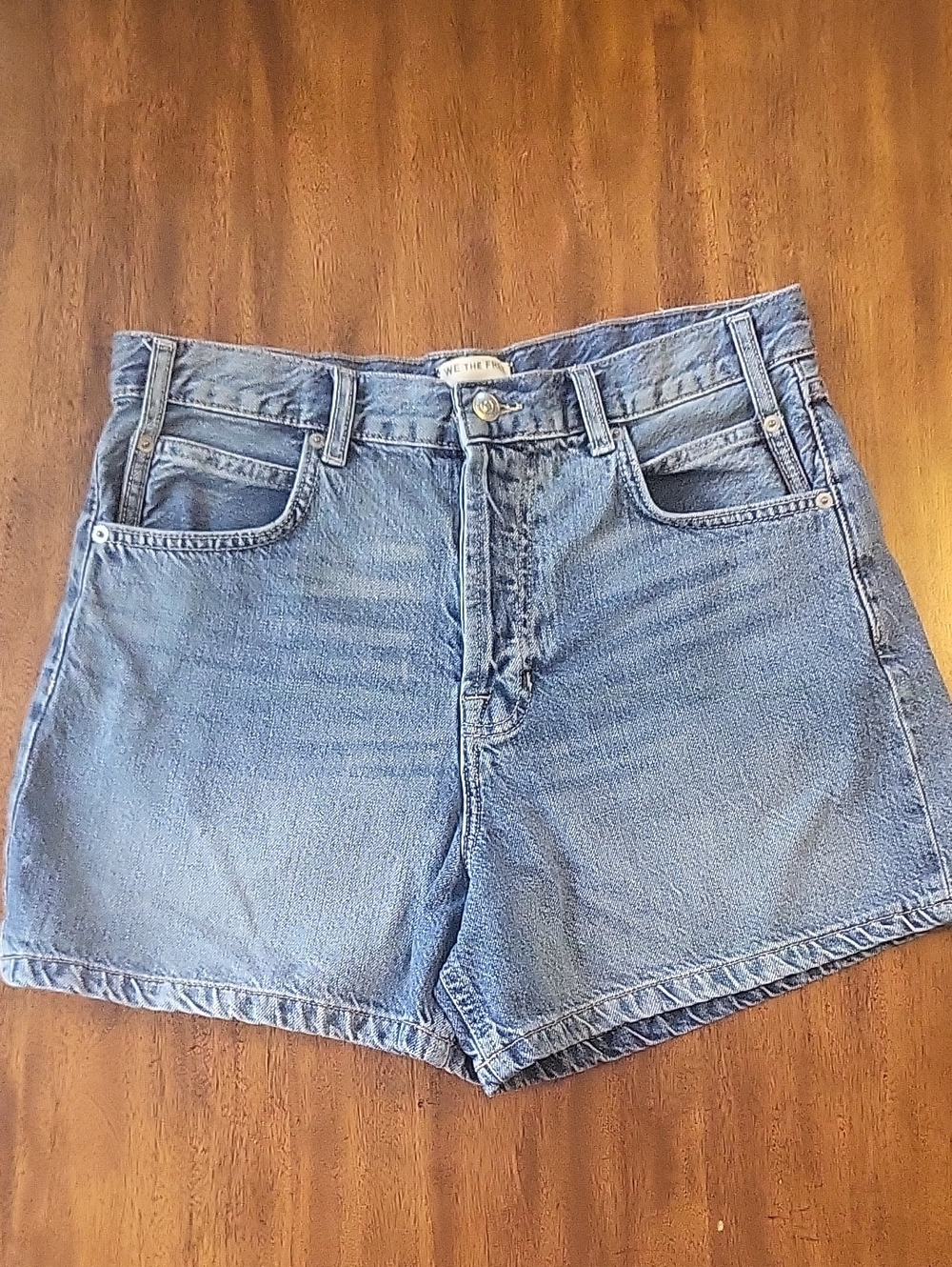 We The Free High-Rise Denim Women’s Shorts - Light Blue